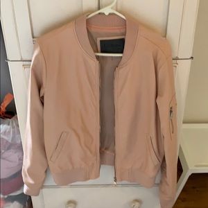 faux leather bomber jacket